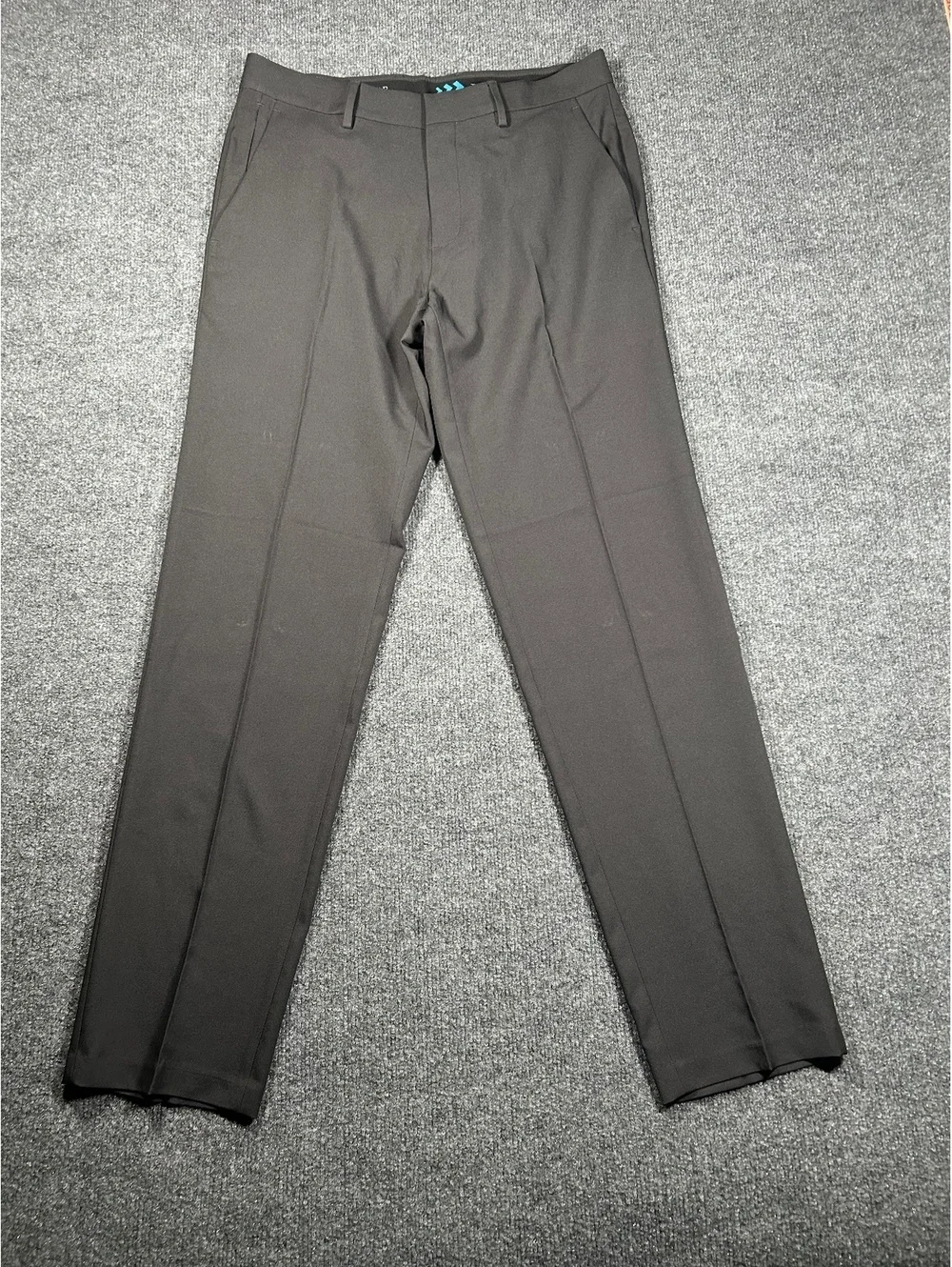 Dockers Men's Slim Fit Black Dress Pants 32x32 Polyester Spandex